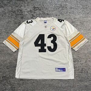 Pittsburgh Steelers Troy Polamalu Jersey Size 56 Stitched Reebok NFL Away White